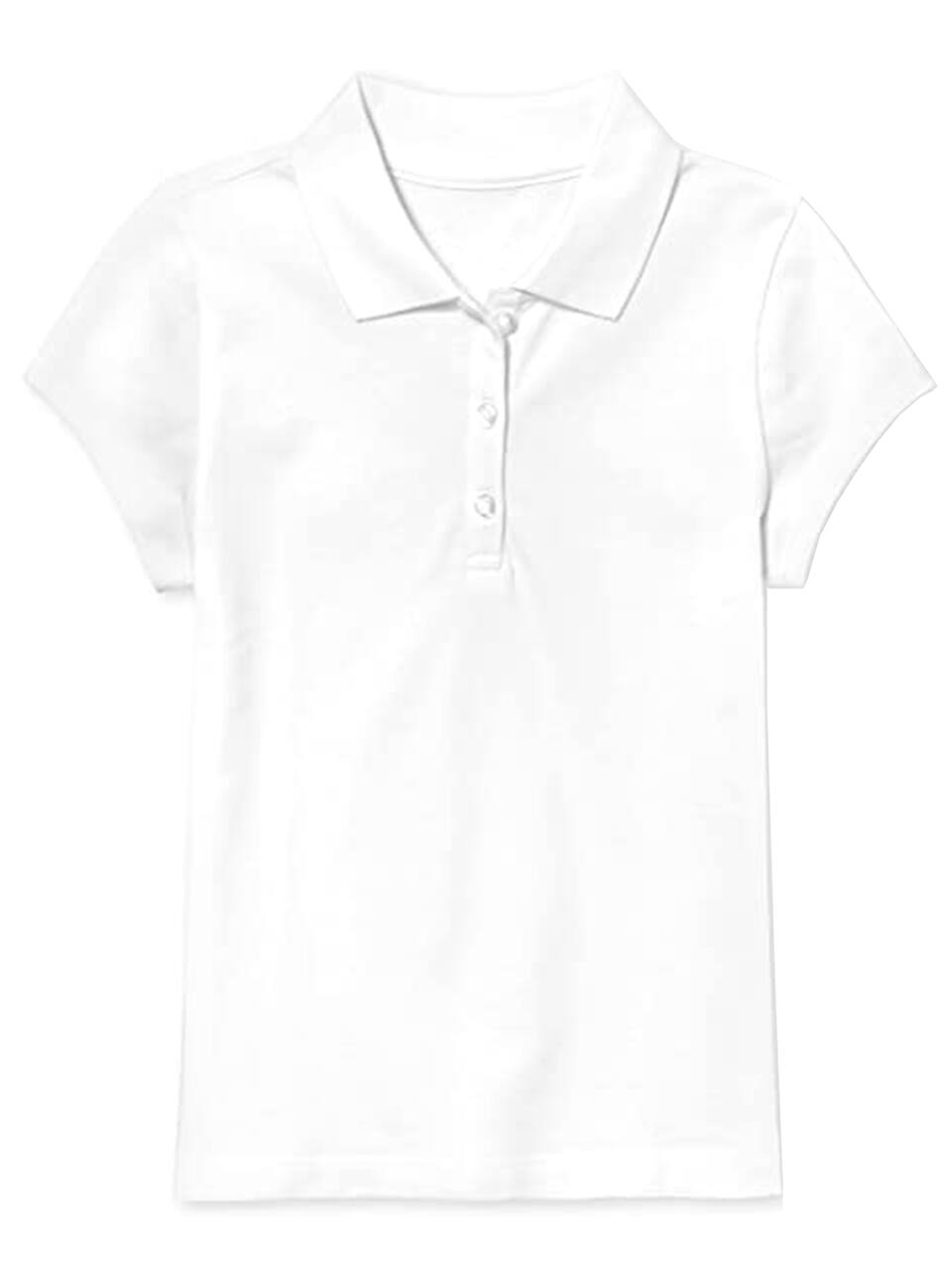 Galaxy by Harvic Short Sleeve Stretch Girl’s Pique Polo Shirt